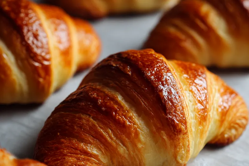 Hands demonstrating proper lamination technique with butter block enclosed in dough, showing the folding process and rolling technique on floured surface